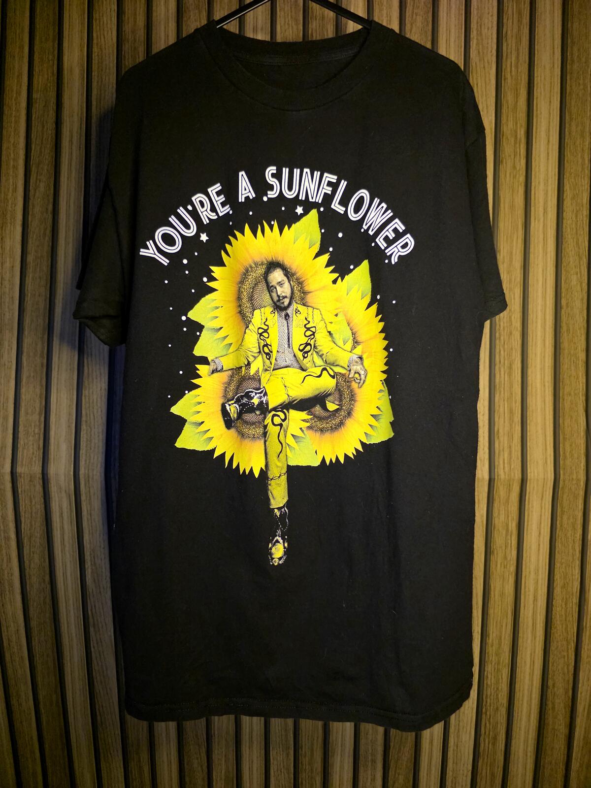 Post Malone You're A Sunflower T-Shirt Black Medium