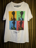 Selena Graphic T-Shirt Tour List White Large