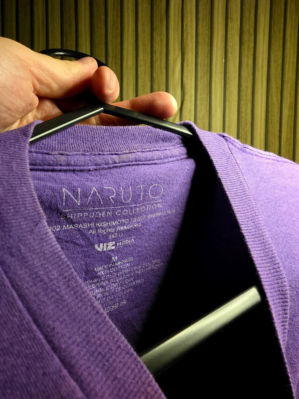 Naruto Shippuden Sasuke Graphic T-shirt Purple Medium