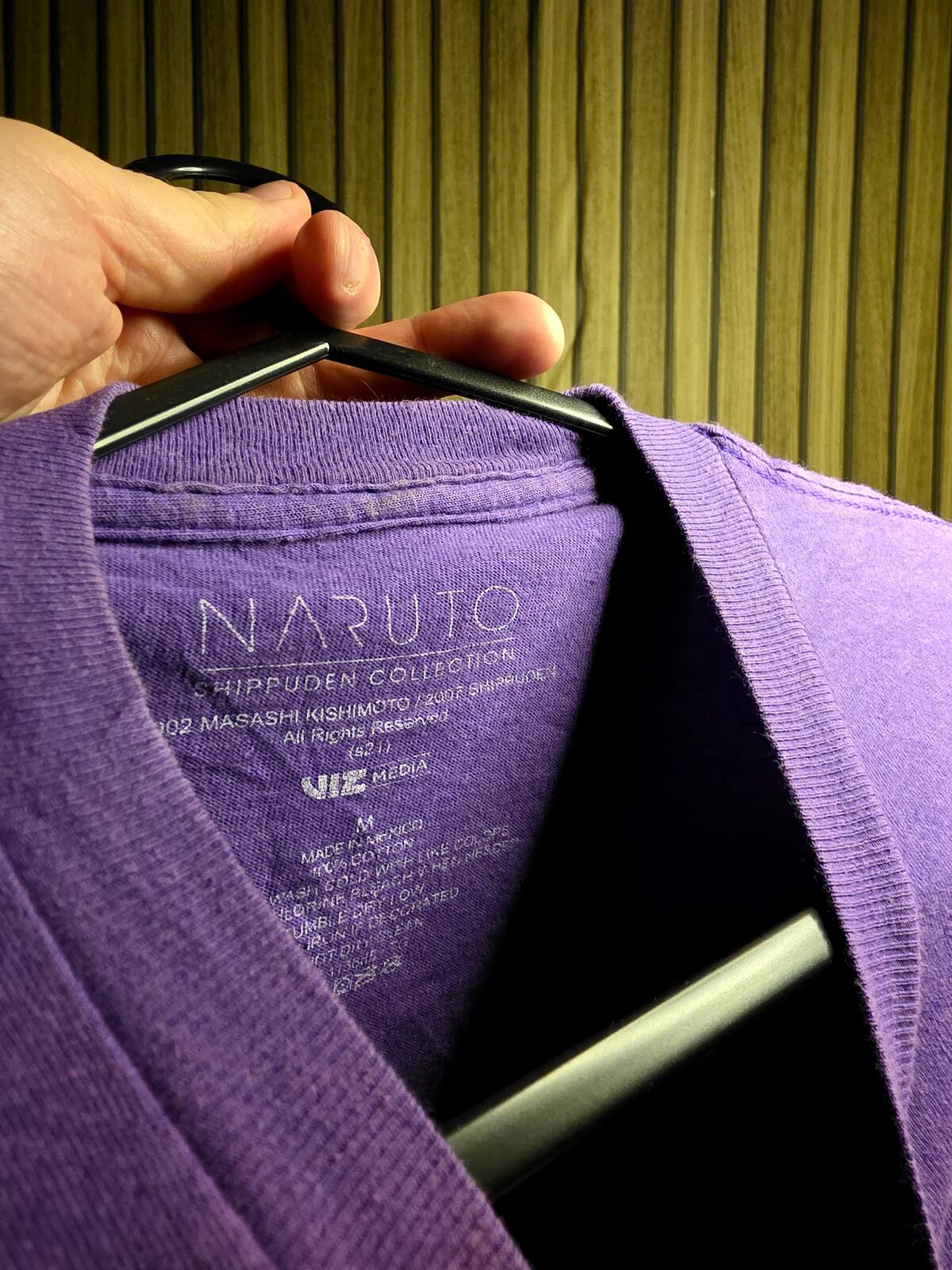 Naruto Shippuden Sasuke Graphic T-shirt Purple Medium