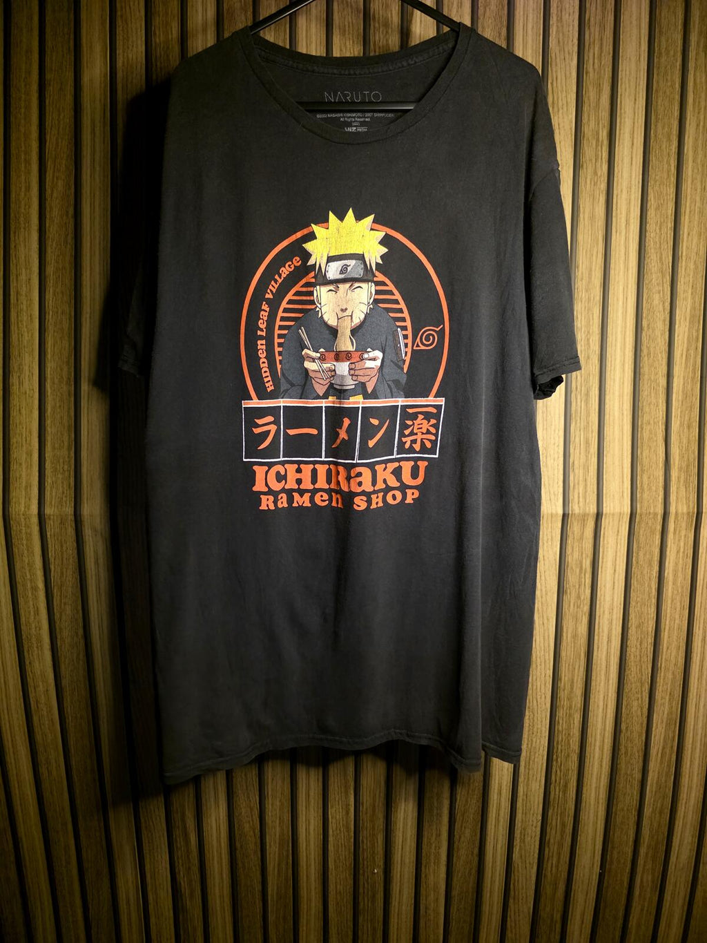 Naruto Shippuden Ichiraku Ramen Shop Graphic T-Shirt Black XL