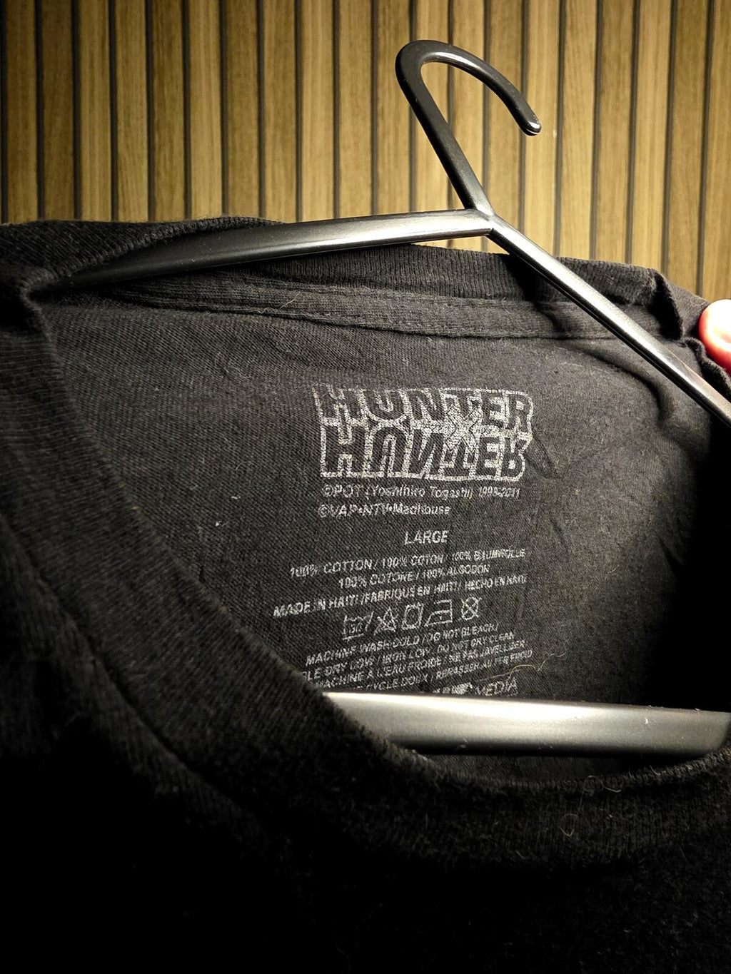 Hunter x Hunter Anime Graphic Black T-Shirt Large