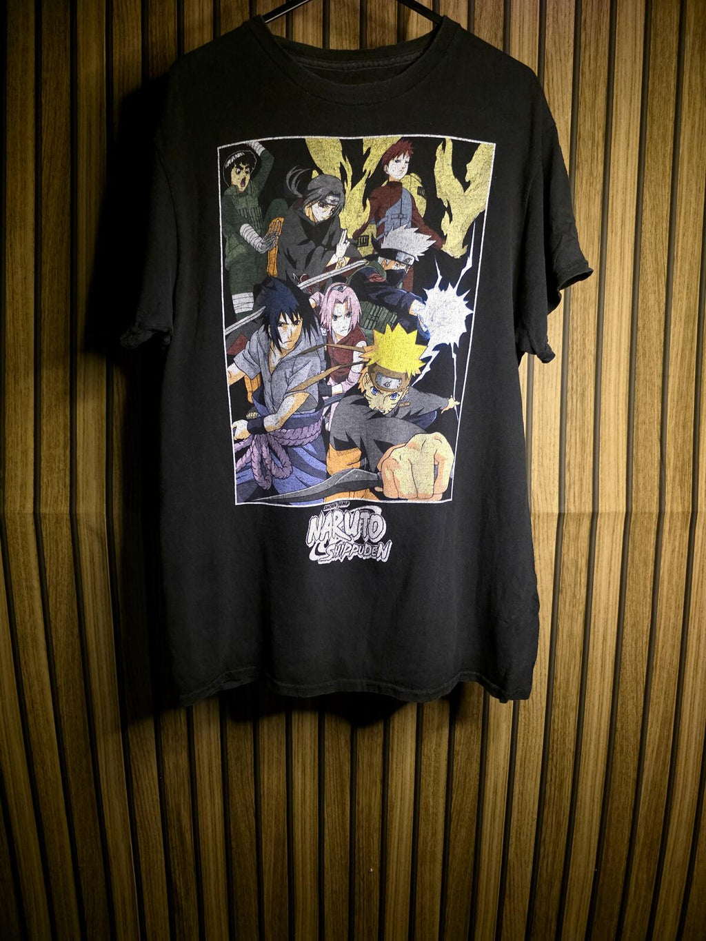 Naruto Shippuden Graphic T-Shirt Black Medium