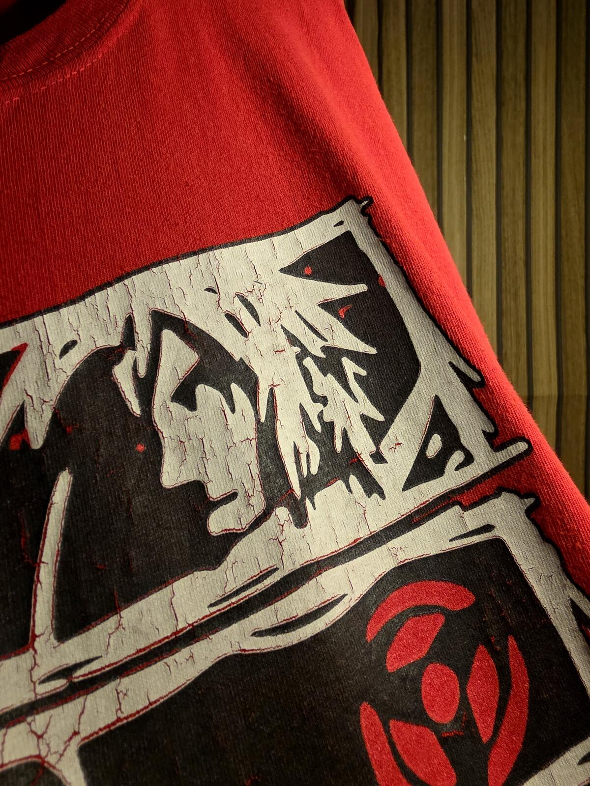 Gildan Red Anime Graphic T-Shirt Naruto Design Large