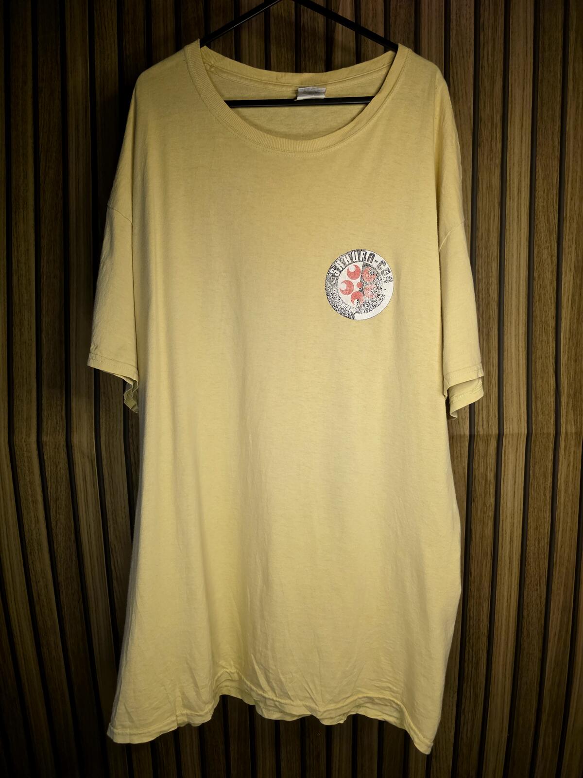 2013 Gildan Men's T-Shirt SAKURA-CON Logo Yellow XL