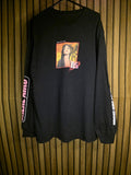 Jhené Aiko Long Sleeve Graphic T-Shirt with Heart and Portrait Design Medium