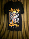 Naruto Ichiraku Ramen Shop Graphic T-Shirt Black Size S