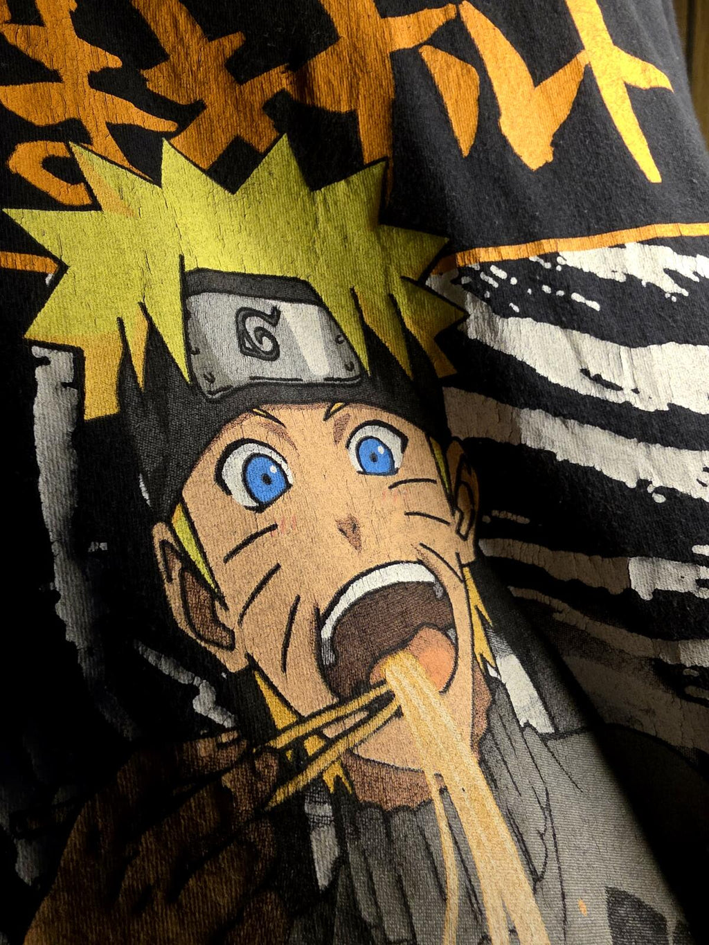 Naruto Ichiraku Ramen Shop Graphic T-Shirt Black Size S