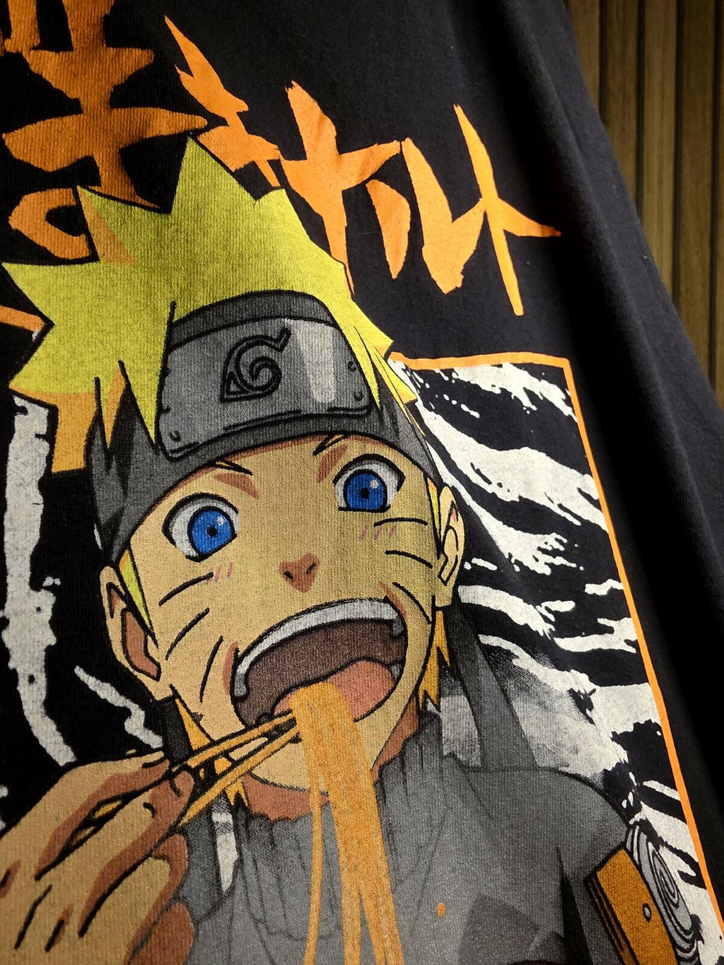 Naruto Shippuden Ichiraku Ramen Shop Graphic T-Shirt Black Large