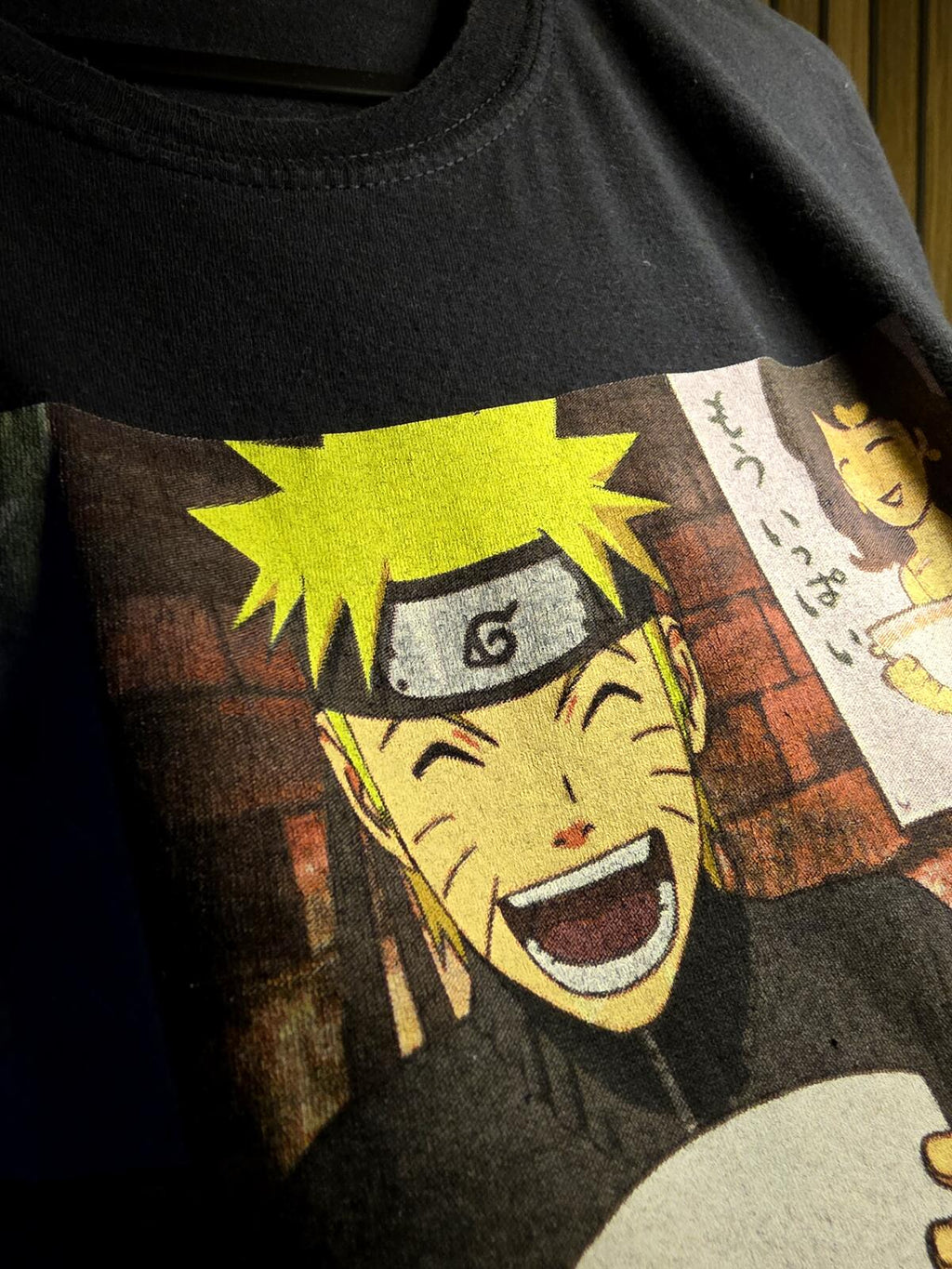 Naruto Ichiraku Ramen Shop Graphic T-Shirt Black Medium