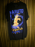 Naruto Shippuden Graphic T-Shirt RasenGan Black Size Large