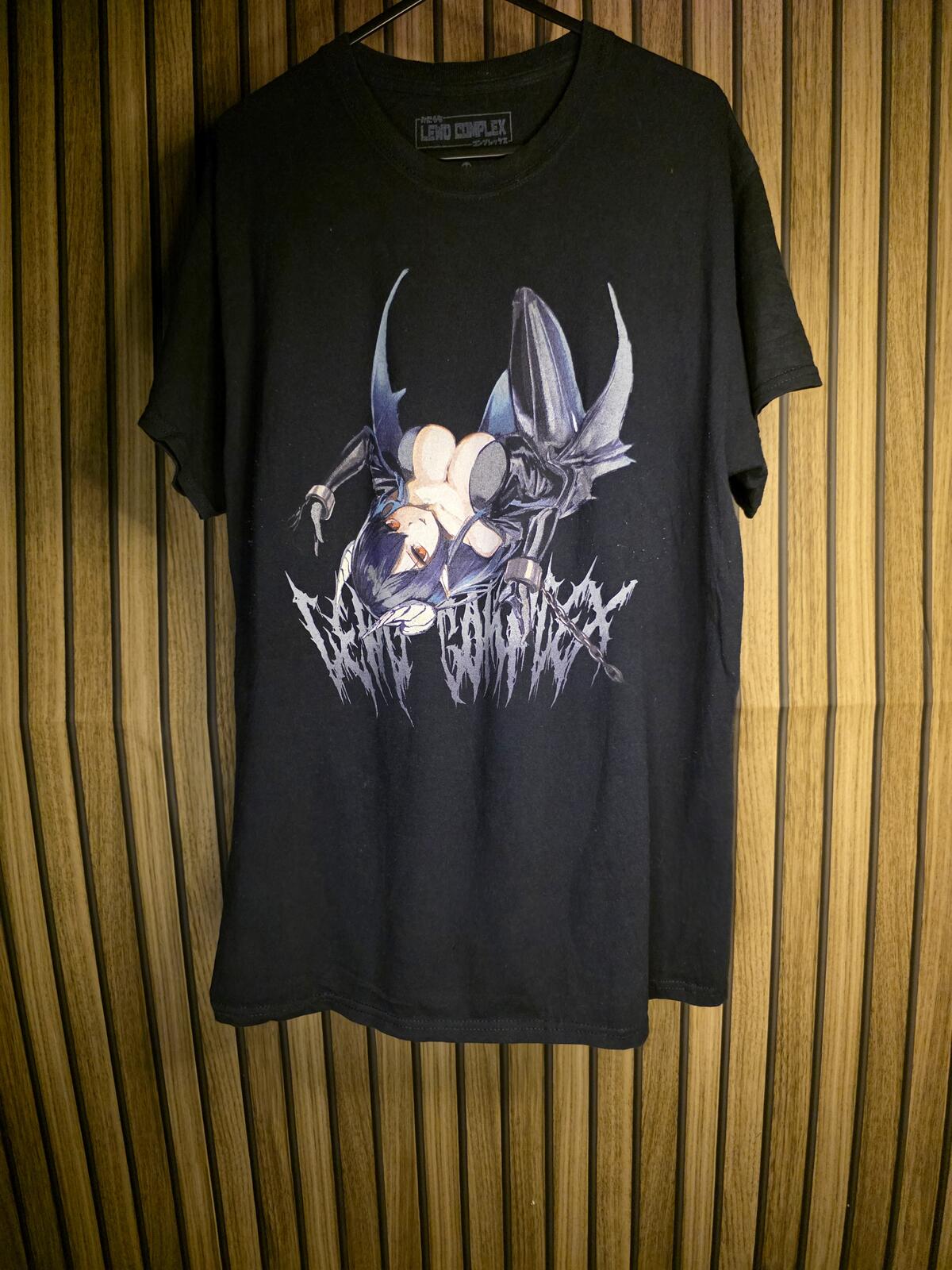 Loud Complex Black Anime Graphic T-Shirt Medium