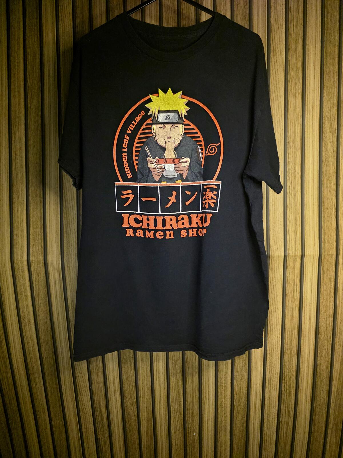 Naruto Ichiraku Ramen Shop T-Shirt Black Medium