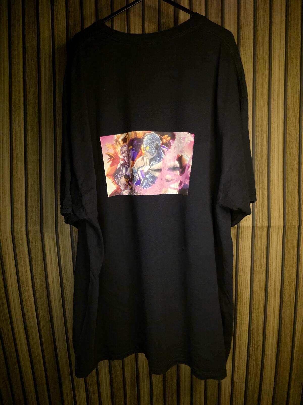 Black Graphic Anime T-Shirt JoJo's Bizarre Adventure Print 2XL
