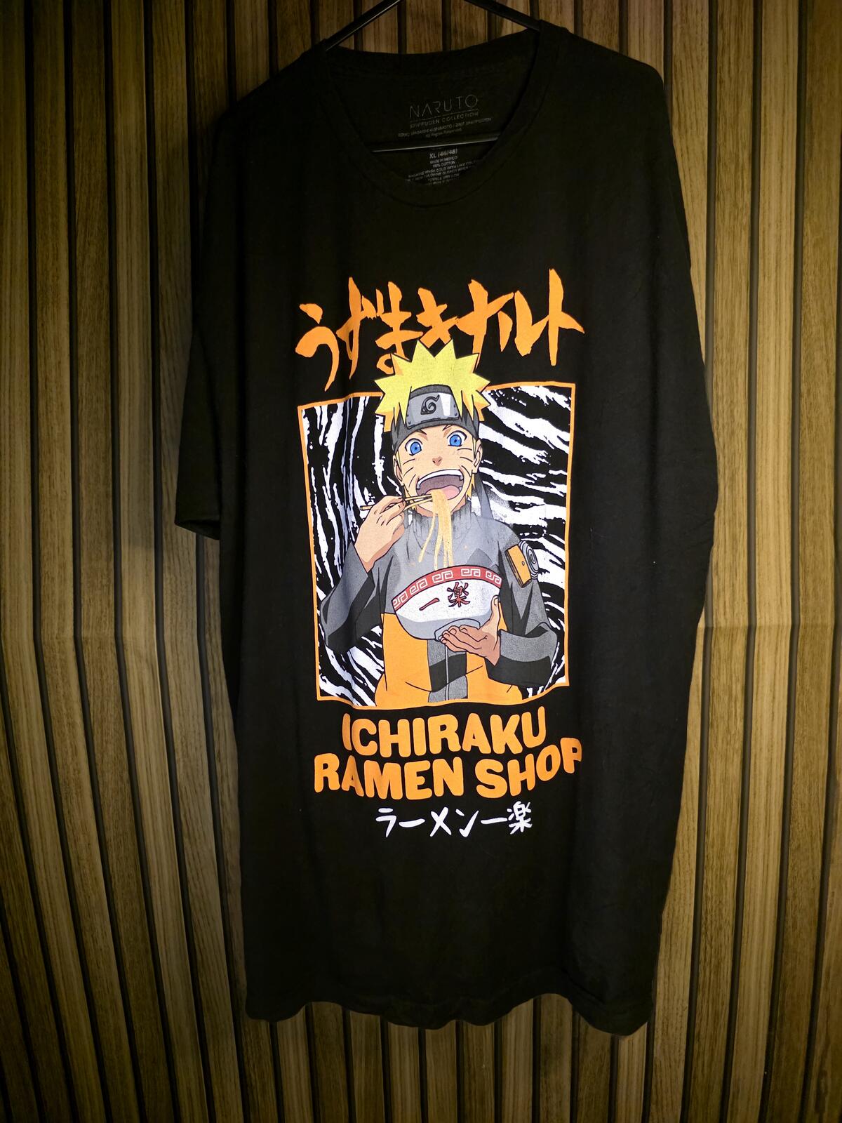 Naruto Ichiraku Ramen Shop Graphic T-Shirt Black XL