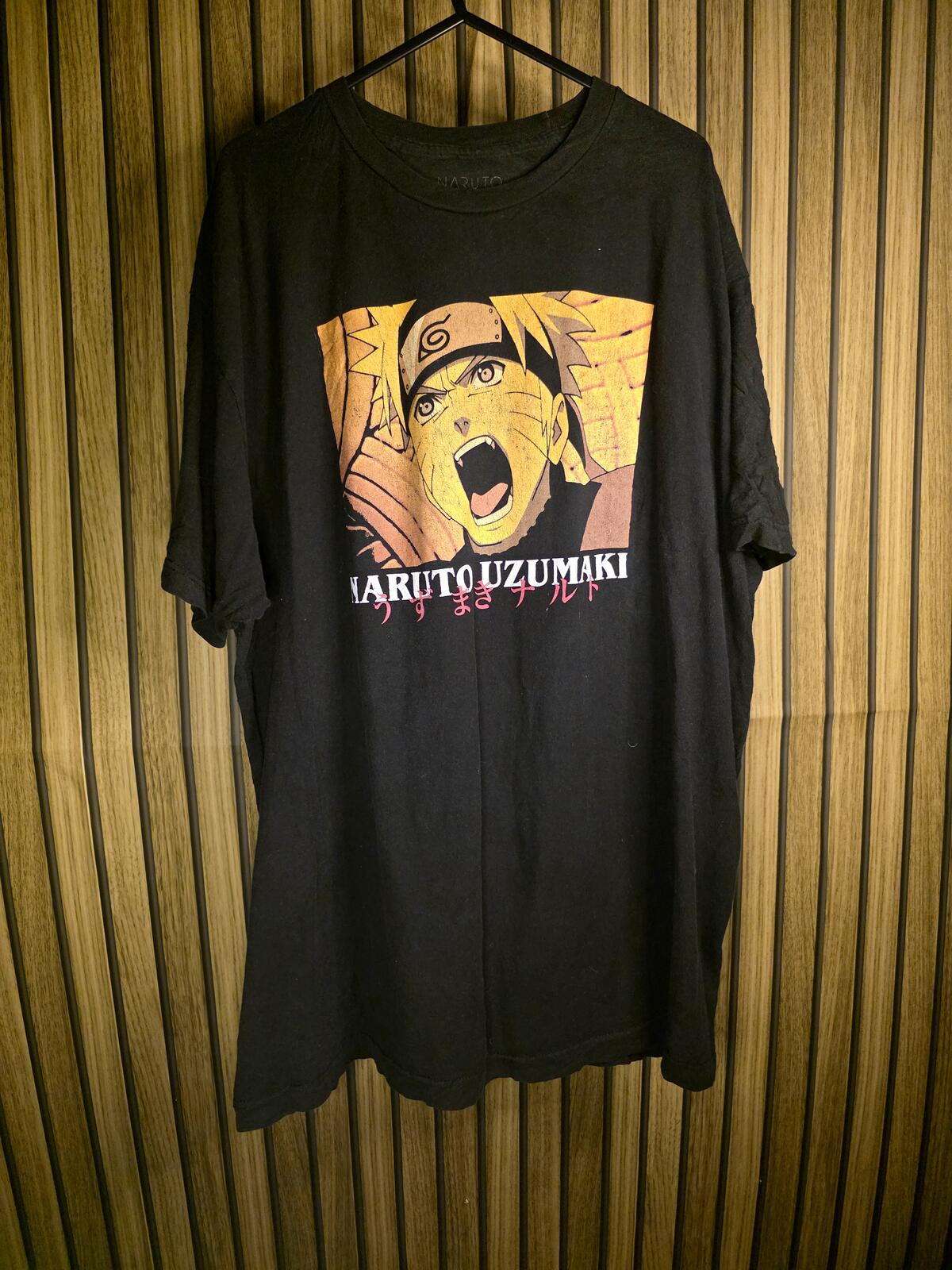 Naruto Uzumaki Graphic Black T-Shirt XL