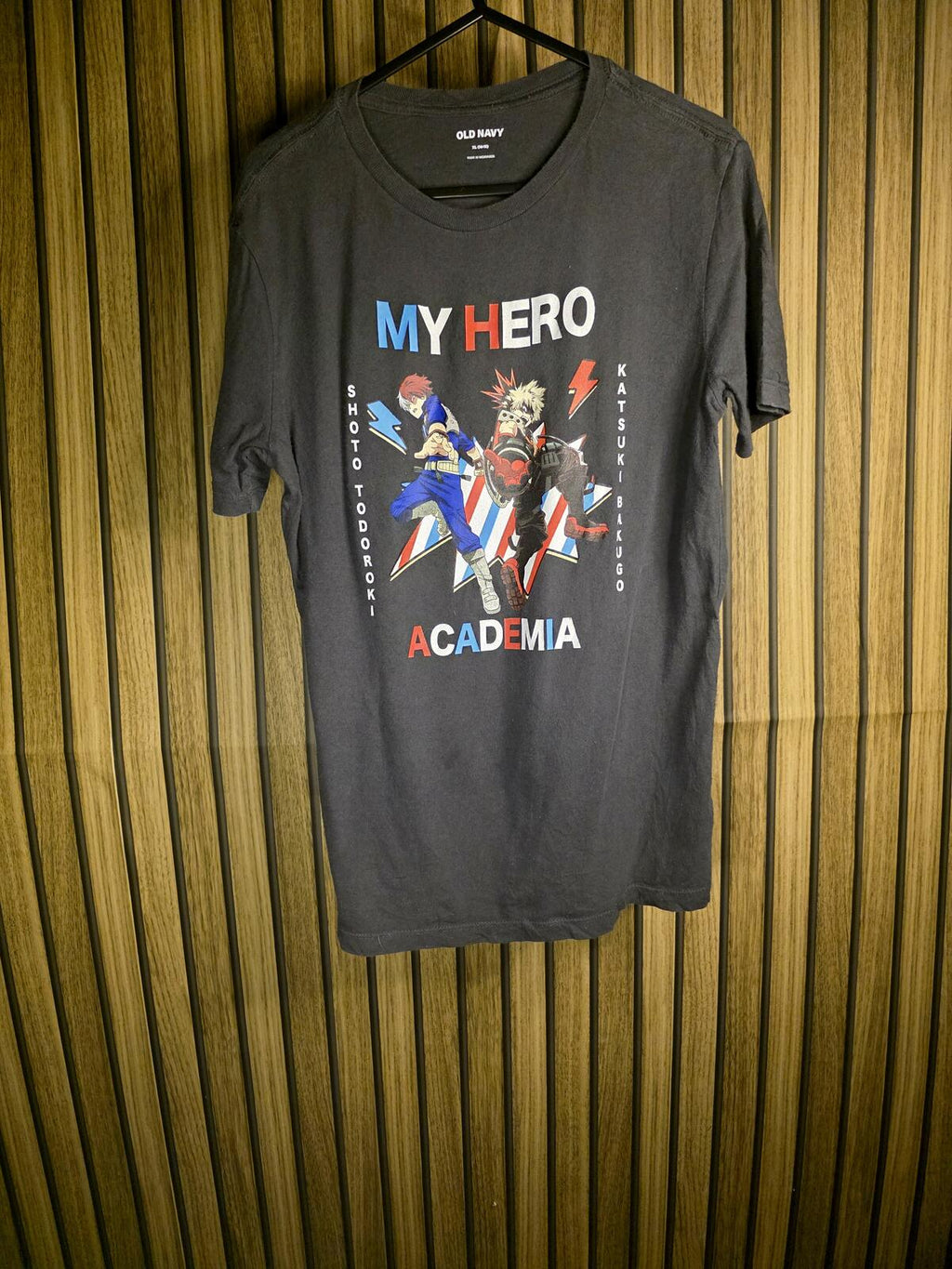 Old Navy My Hero Academia Graphic T-Shirt Black XL