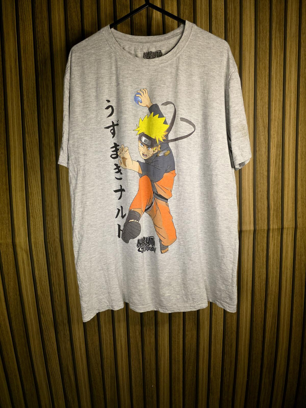 Naruto Shippuden T-shirt Grey Graphic Print Size S/P