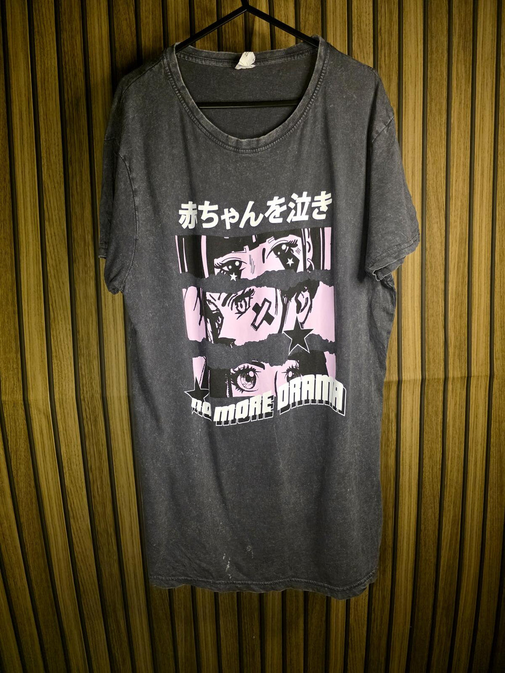 Streetwear Society Graphic T-Shirt No More Drama Black Size S