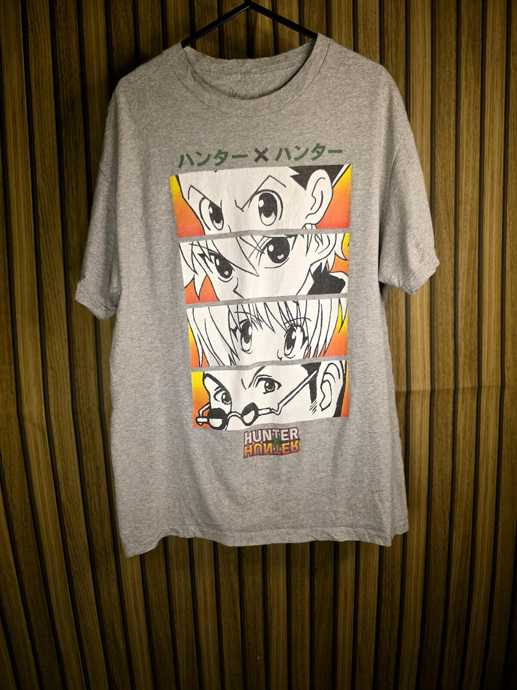 Hunter x Hunter Anime Graphic T-Shirt Grey Medium