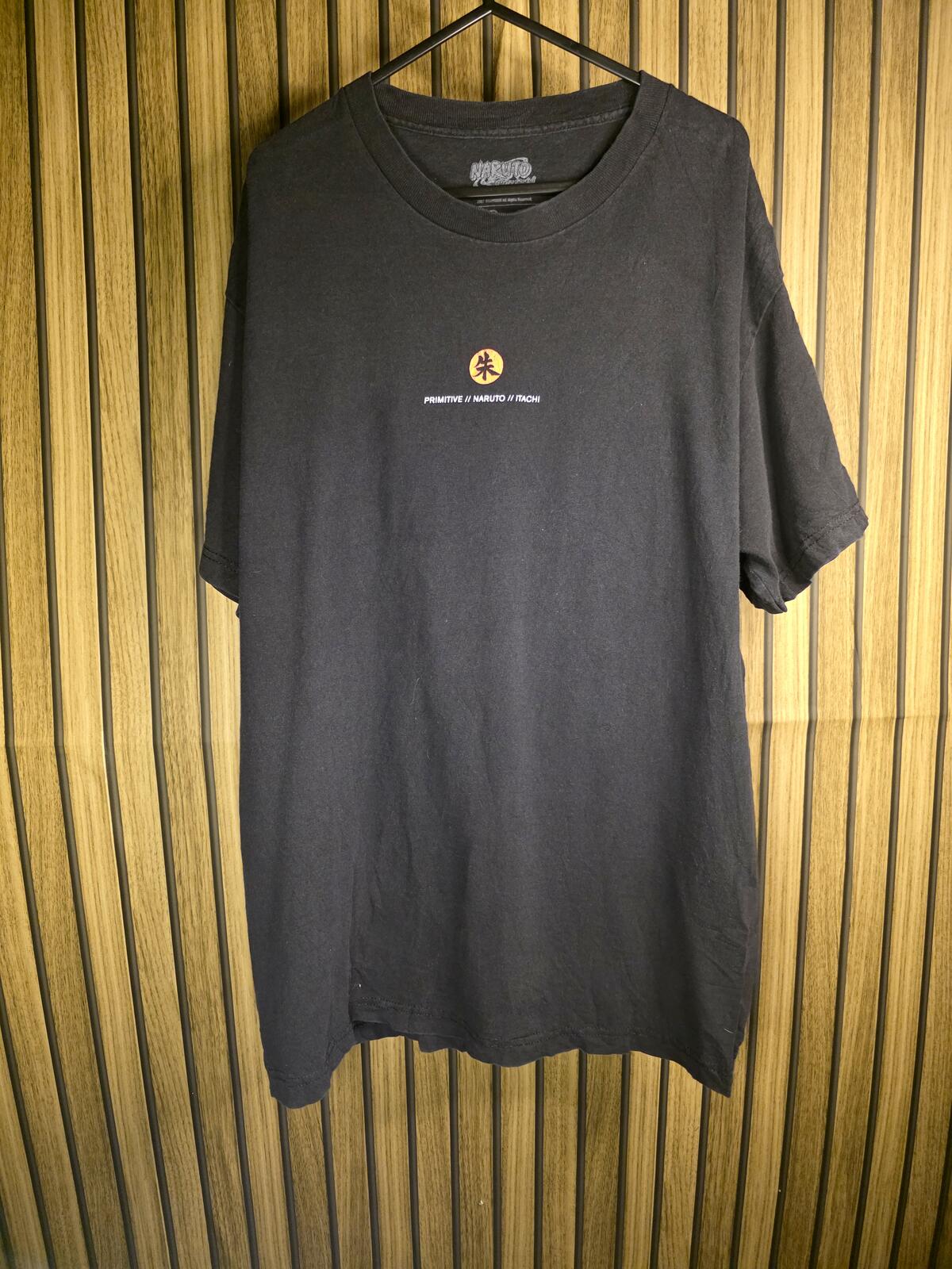 Primitive Naruto Itachi Graphic T-Shirt Black Size L