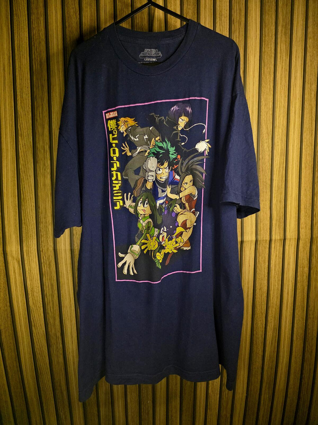 Marvel My Hero Academia Graphic T-Shirt Navy Blue XXL
