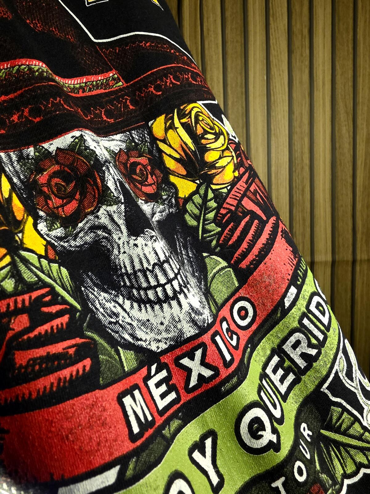 Maná Mexico Lindo Y Querido Tour 2012 Black Graphic T-Shirt Size XL