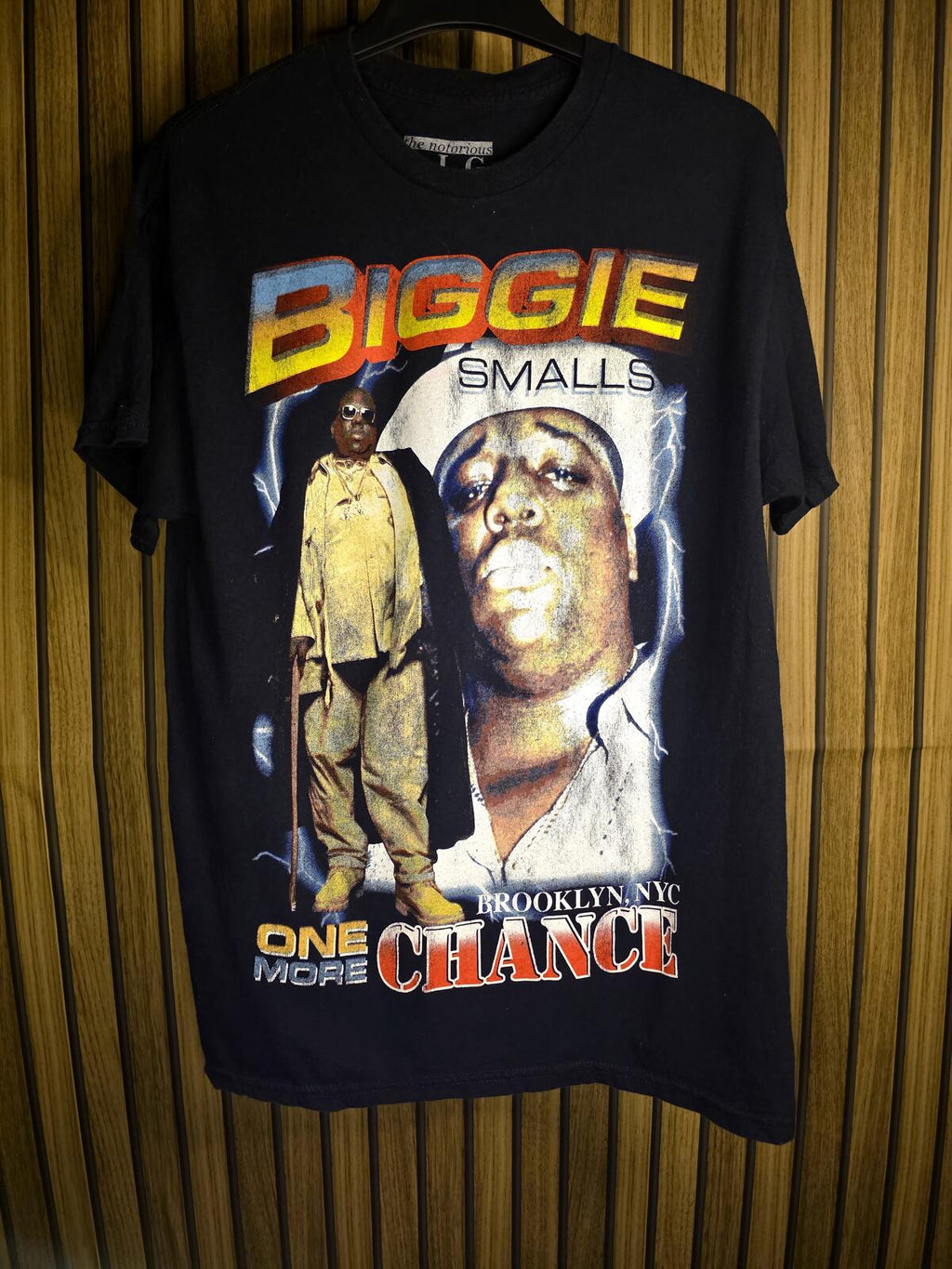 The Notorious B.I.G. Biggie Smalls One More Chance Black T-Shirt Medium