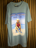 Kenny Chesney Here and Now Tour 2022 Graphic T-Shirt Blue Large