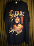 Tupac California Love Graphic T-shirt Black Size Regular XL