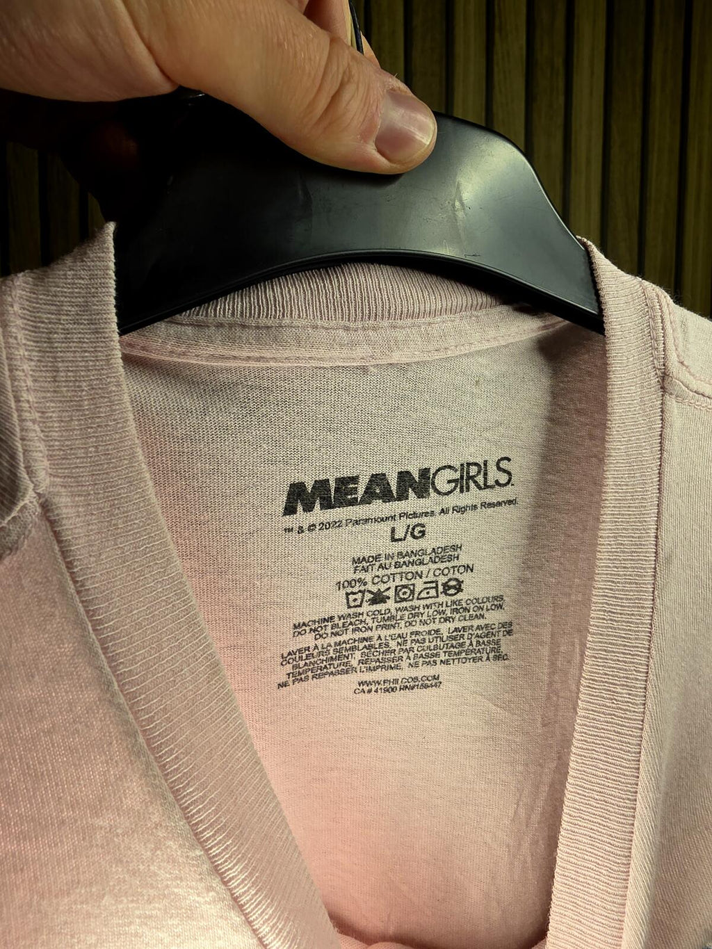 Mean Girls The Plastics Movie Graphic T-Shirt Pink Large