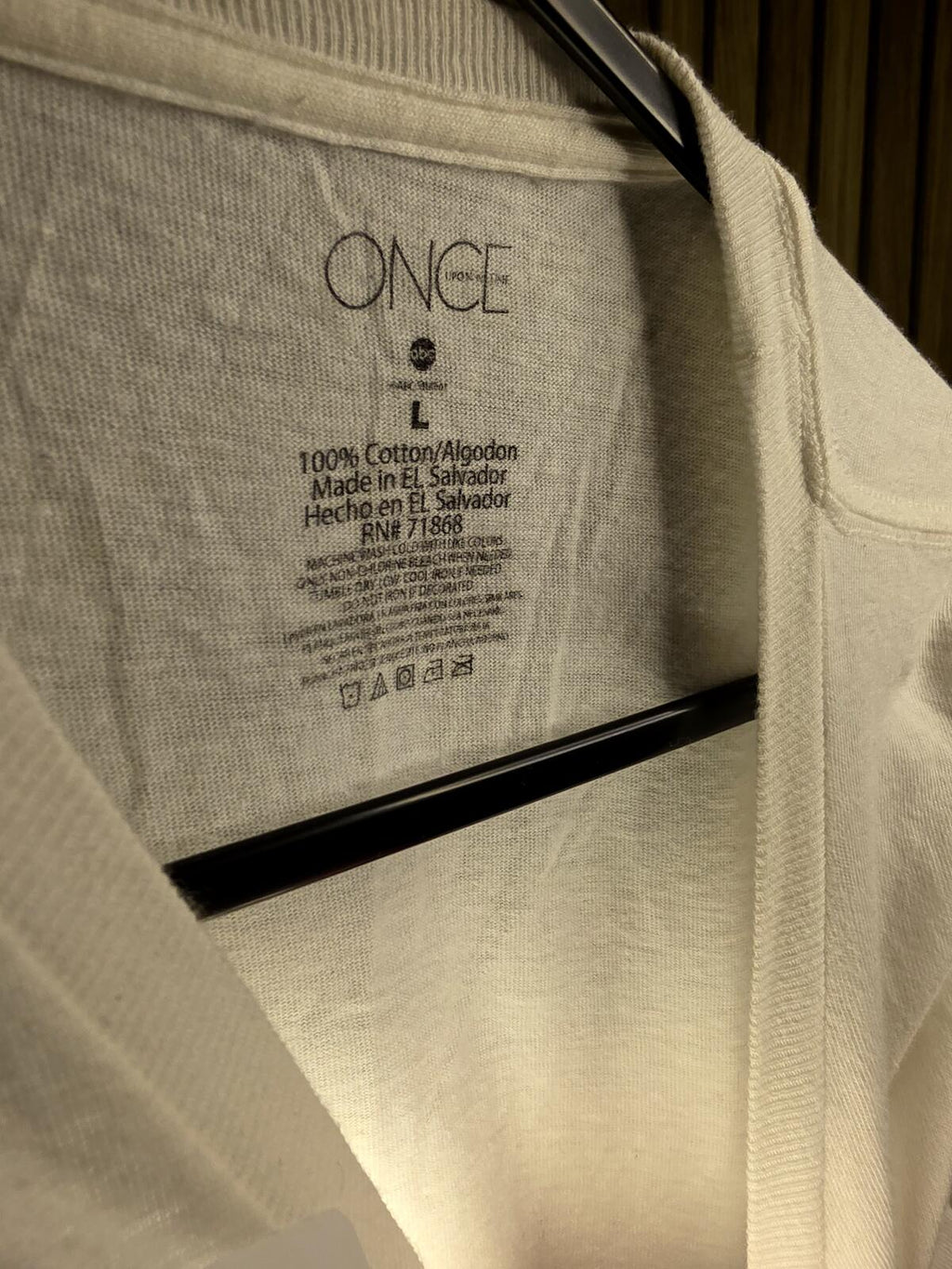ONCE UPON A TIME Snow White Graphic T-shirt White Large
