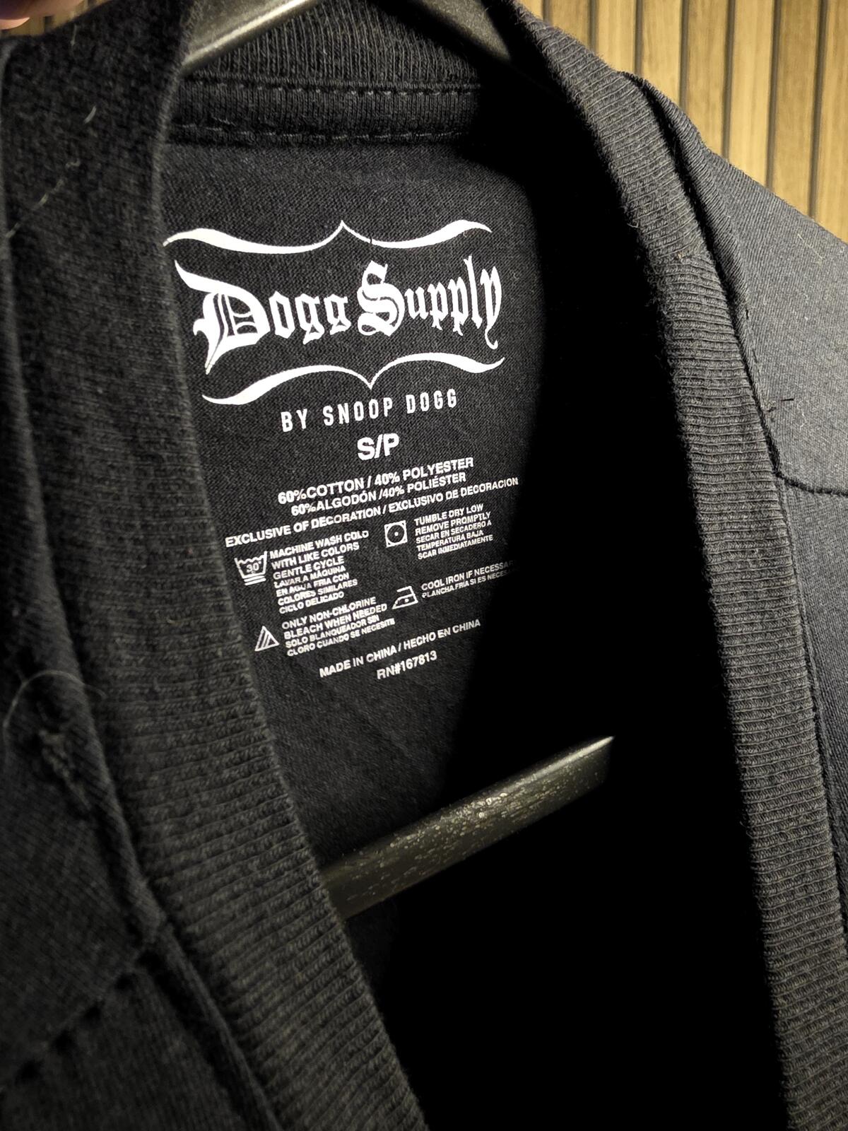 Dogg Supply by Snoop Dogg Black Graphic T-Shirt Size S