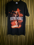 Justin Moore Off The Beaten Path Tour Black Graphic T-Shirt Size Small