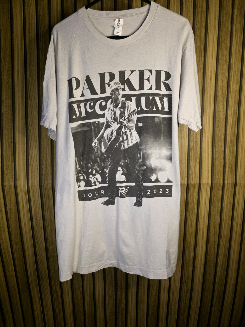 Parker McCollum Tour 2023 Graphic T-Shirt Grey Medium