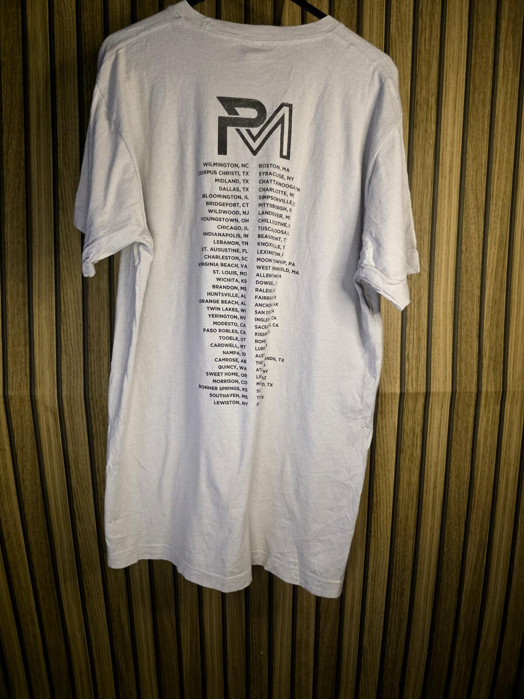Parker McCollum Tour 2023 Graphic T-Shirt Grey Medium