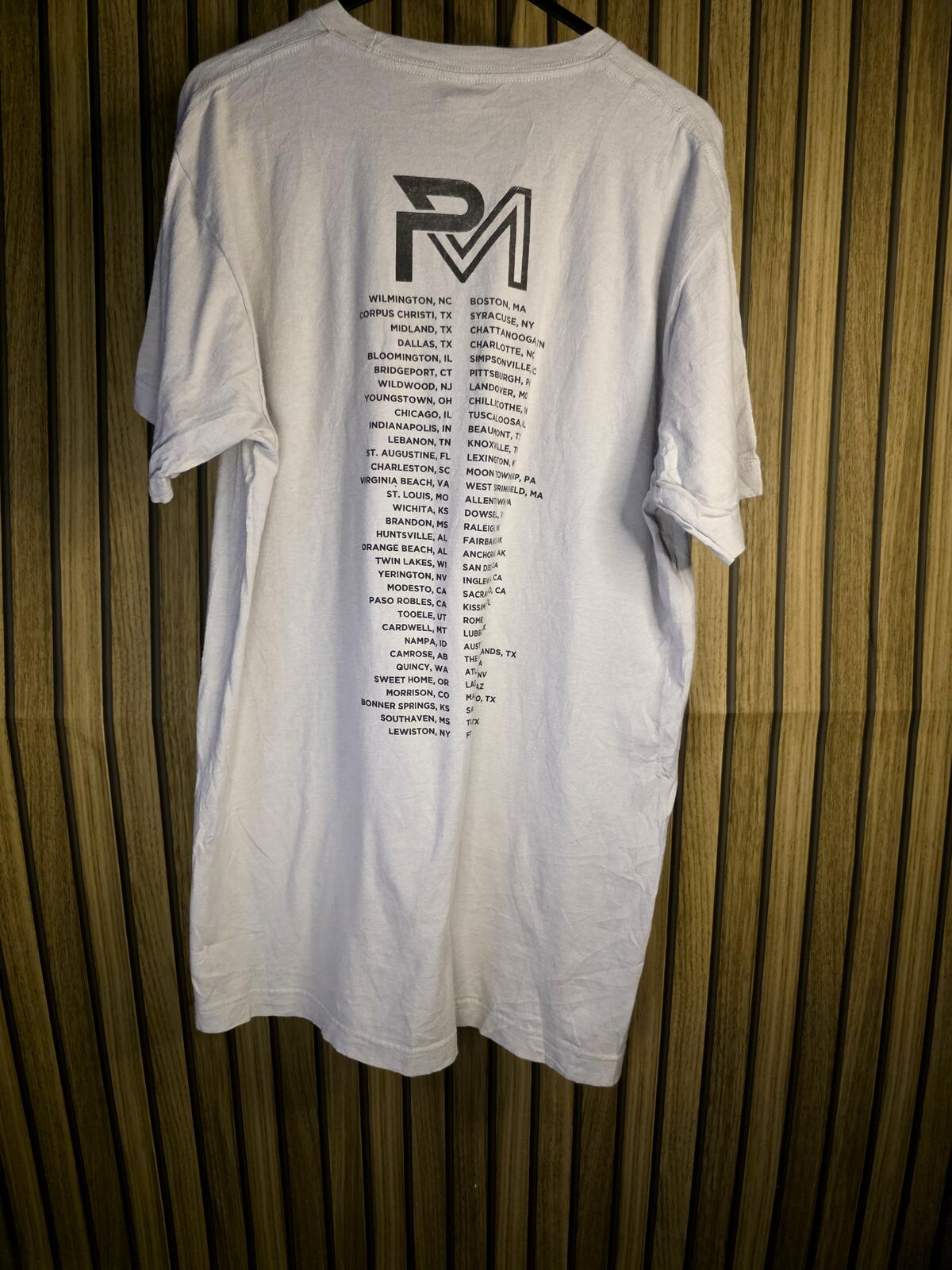 Parker McCollum Tour 2023 Graphic T-Shirt Grey Medium