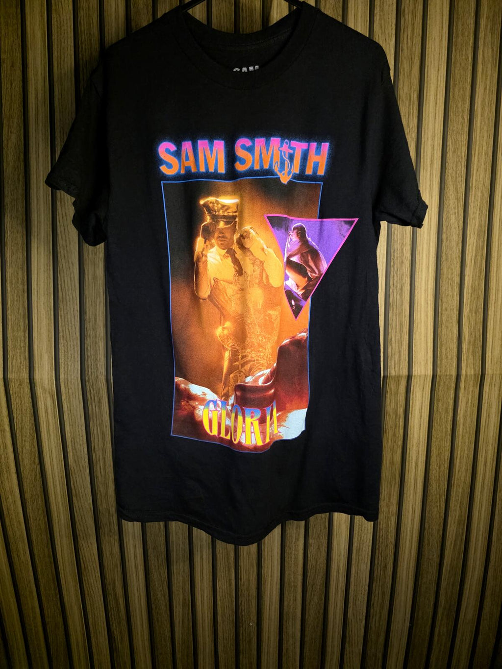 Sam Smith Gloria Tour Graphic T-Shirt Black Size S