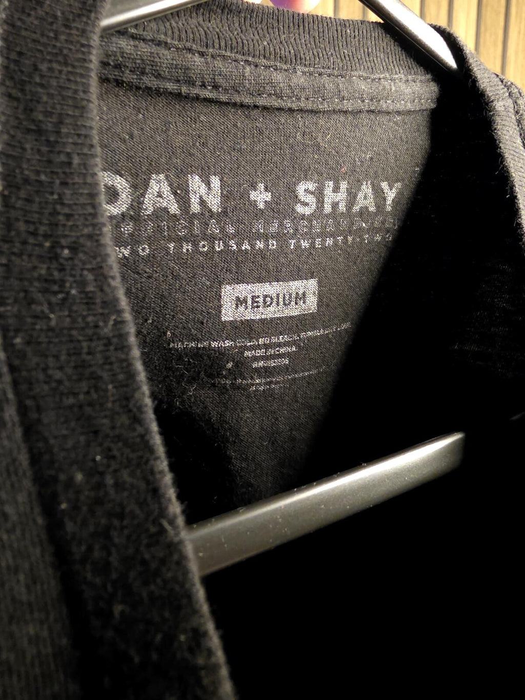 Dan + Shay Summer 2022 Tour Black T-Shirt Medium