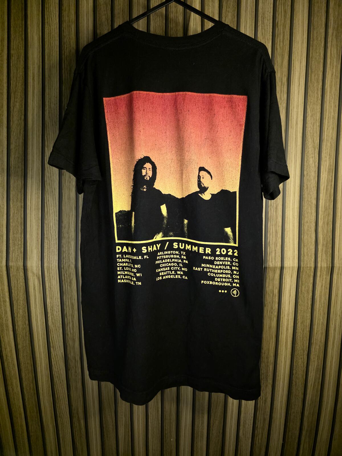 Dan + Shay Summer 2022 Tour Black T-Shirt Medium