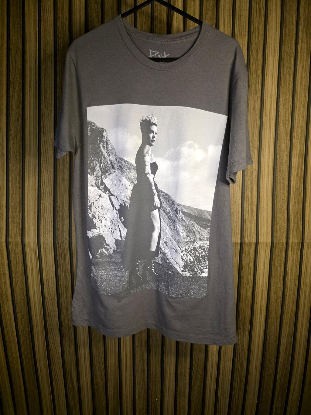 Pink Tour Graphic T-Shirt Grey Size Small