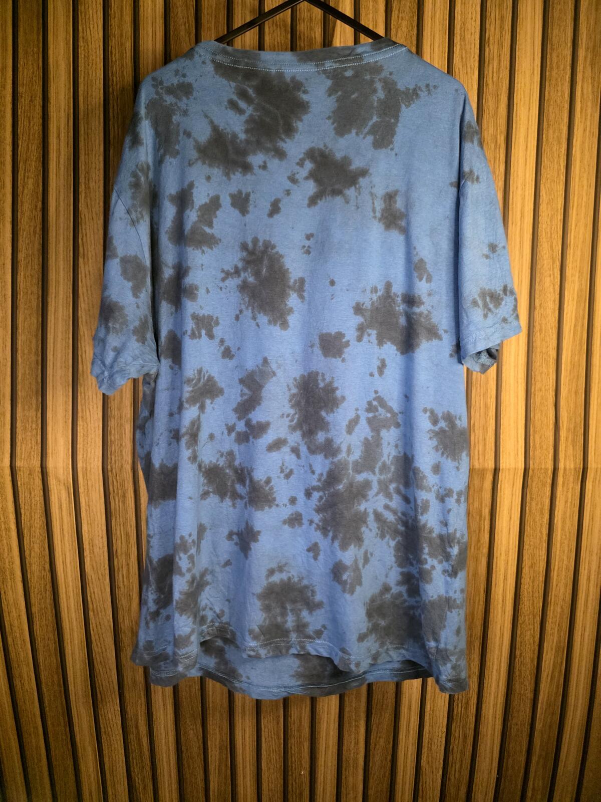 2PAC Graphic T-shirt Blue Tie-Dye XL Rap Artist