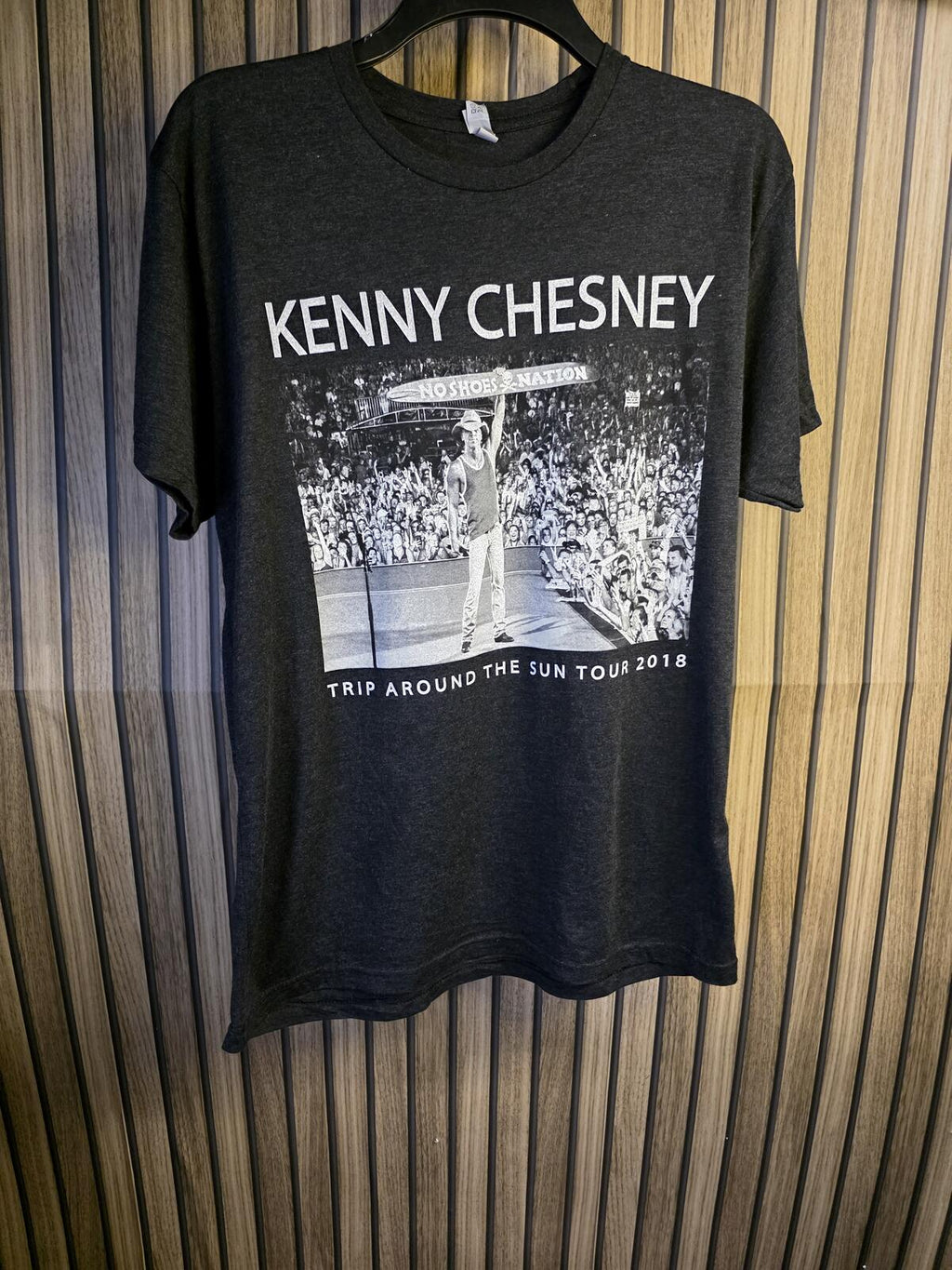 Kenny Chesney Trip Around The Sun Tour 2018 Graphic T-Shirt Black Large
