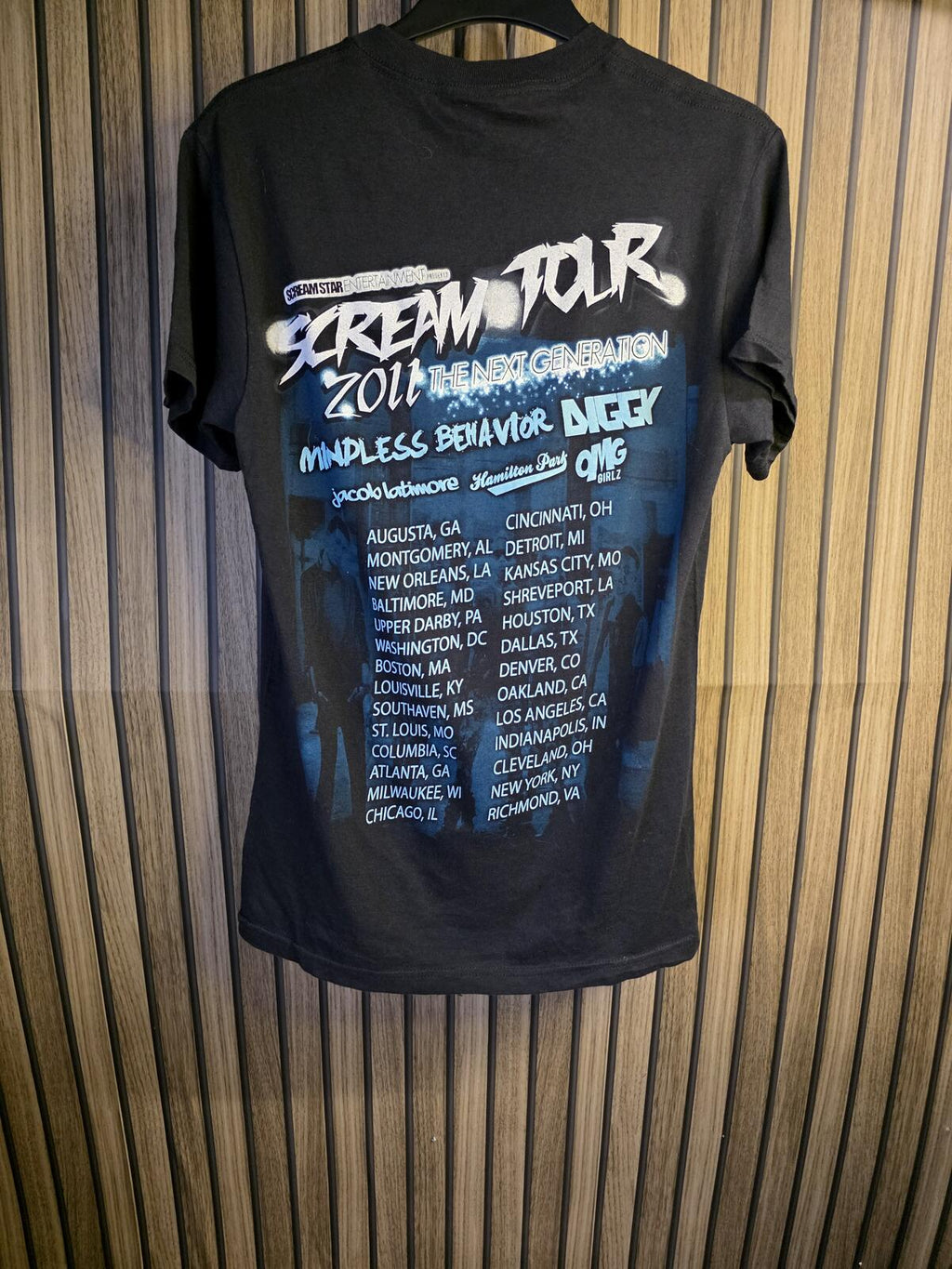 Scream Tour The Next Generation Black T-Shirt Size S