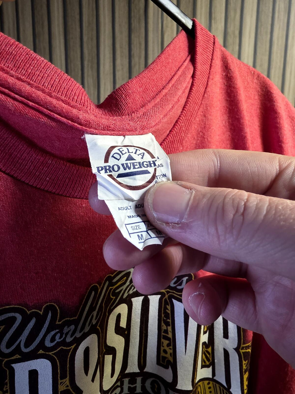 Pawn Stars Delta Pro Weight Gold & Silver Pawn Shop Graphic T-Shirt Red Medium