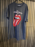 The Rolling Stones Tongue Logo T-Shirt Charcoal Grey Size L