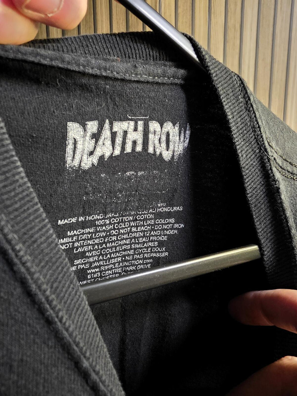 Death Row Records Graphic T-shirt Black Size Small