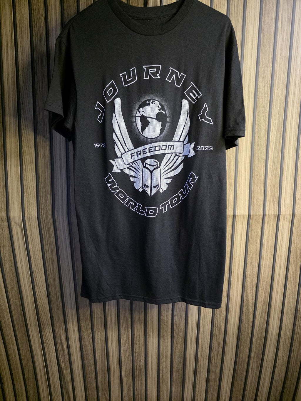 Journey Freedom World Tour 2023 Black Cotton T-Shirt S/P
