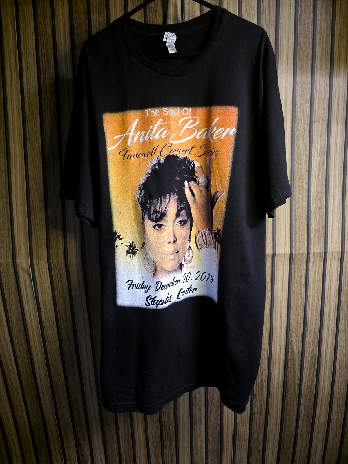Anita Baker The Soul Of Farewell Concert Series Black T-Shirt Large