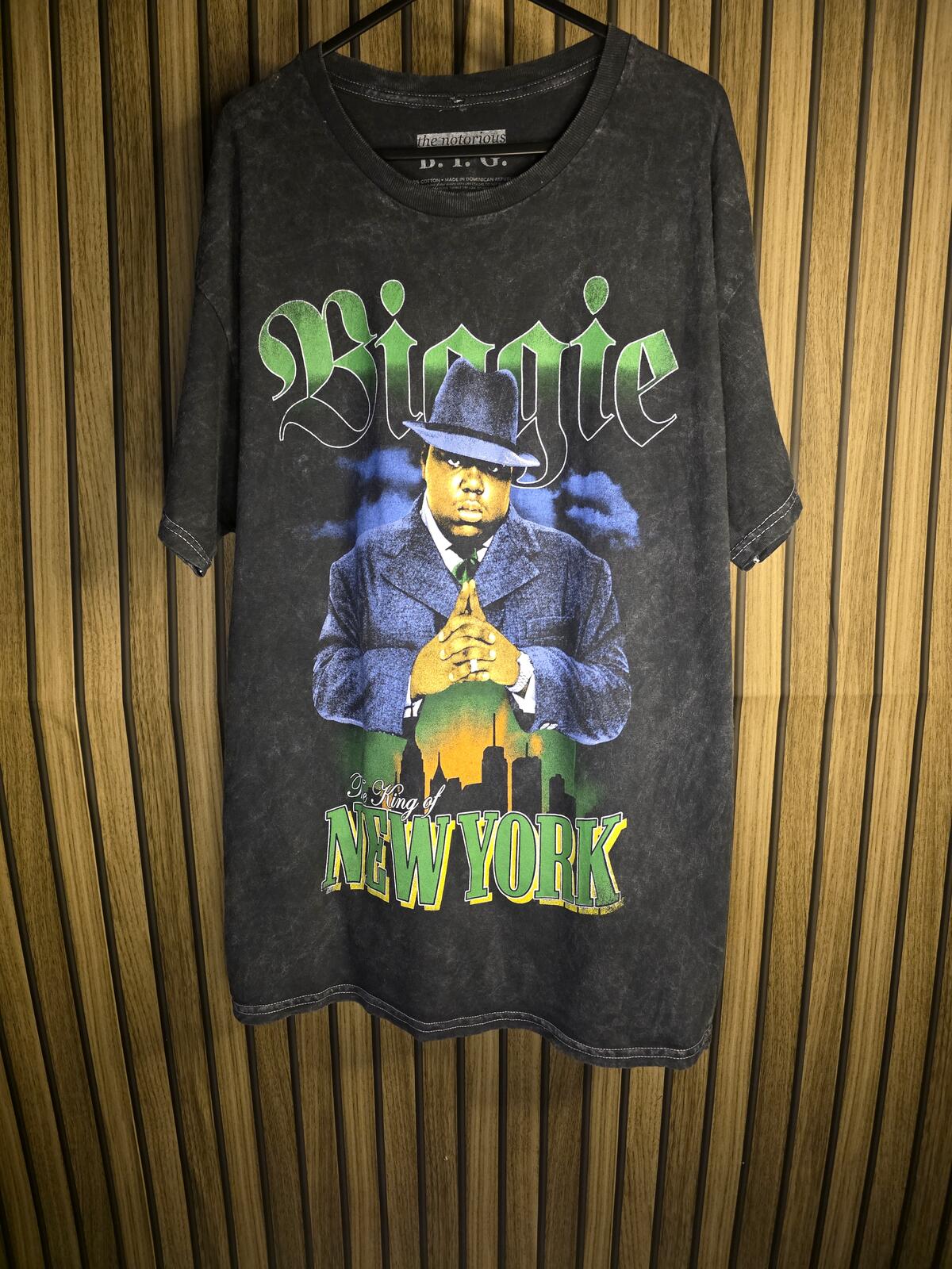 The Notorious B.I.G. Biggie New York Graphic T-Shirt Black Large